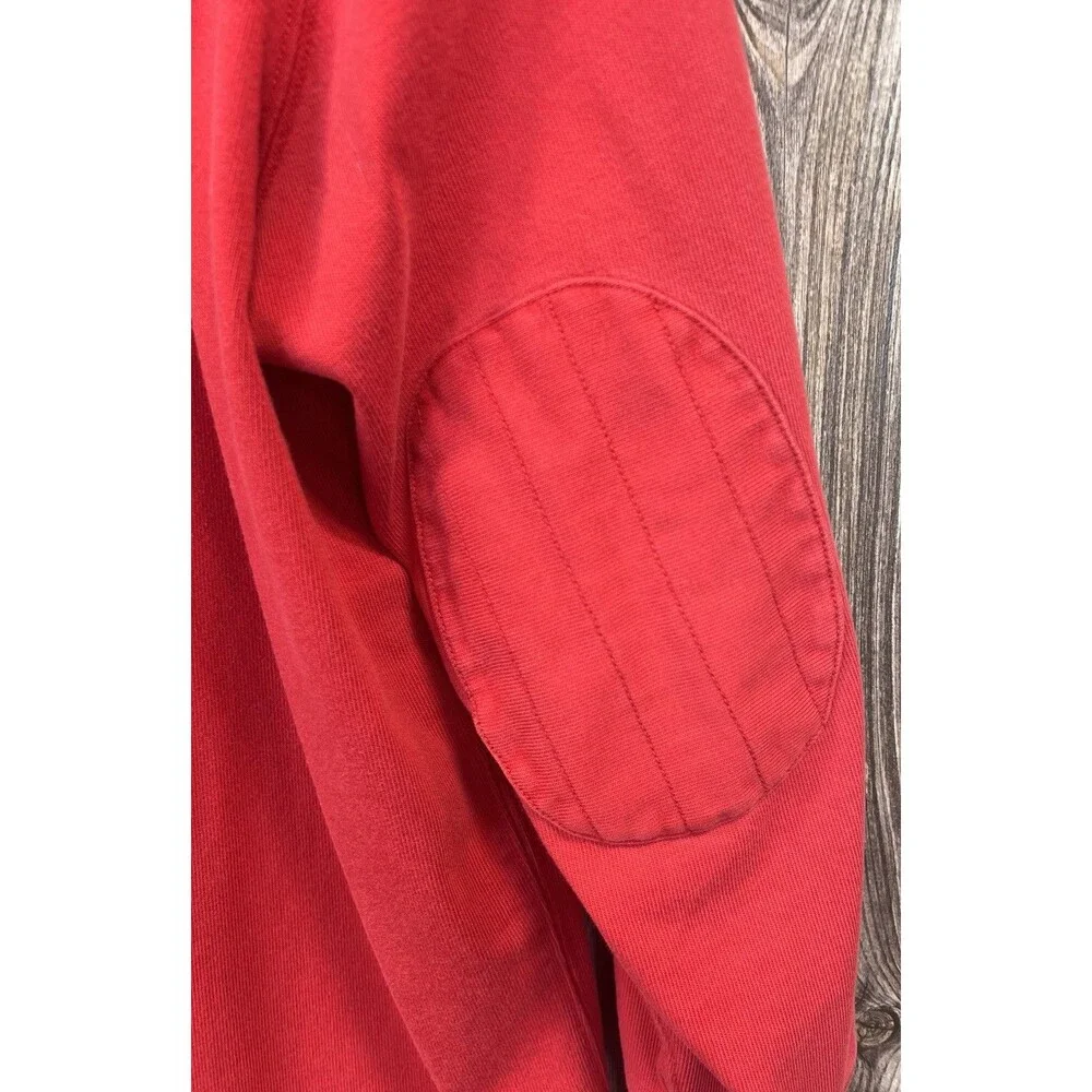 Y2K Polo by Ralph‎ Lauren Red Rugby Shirt Mens XL Old Money Big Pony Chest Logo